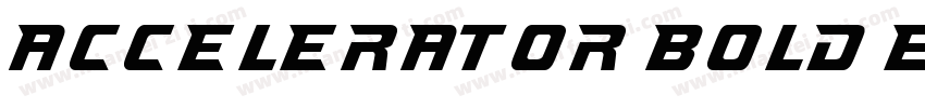 Accelerator Bold Ext字体转换